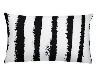 Black and White Pillow - Black Pillows - White Pillows - Pillow Sham - Pillow Case - Accent Pillow - Toss Pillow - Throw Pillows home decor