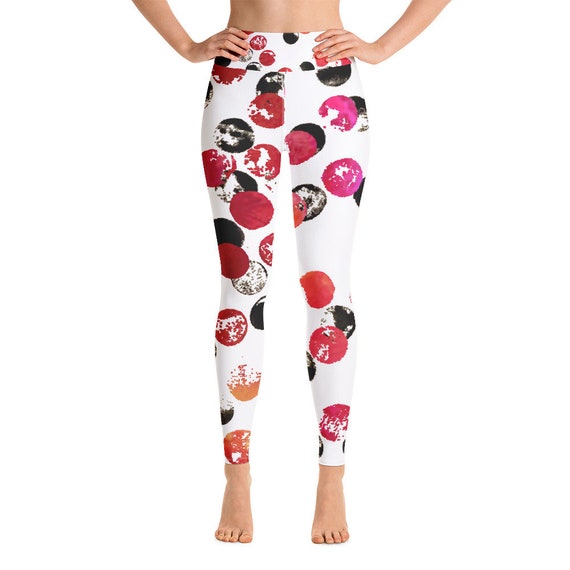 Pattern leggings - Women Leggings - Yoga Leggings - Women's Premium Ultra Soft - Buttery Soft Ankle Length Patterned Leggings - Dots