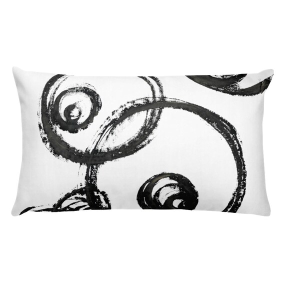 Black and White Pillow - Black Pillows - White Pillows - Pillow Sham - Pillow Case - Accent Pillow - Toss Pillow - Throw Pillows home decor