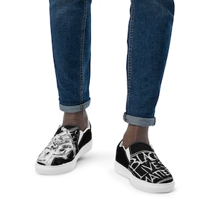 Men’s slip-on canvas shoes | Casual Slip On Shoes | Graphic Shoes | Artistic Shoes | Unique Print Shoes | Clizia Shoes | Casual Men