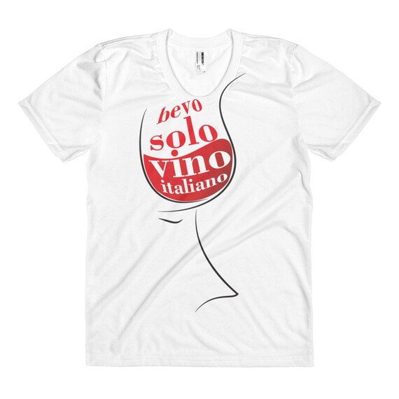 I just drink Italian Wine - (Red) Woman T-Shirt
