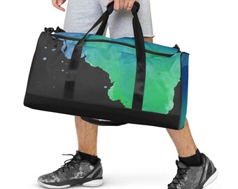 Duffle bag - Gym Bag - Travel bag - Beach bag - Yoga bag - Small Luggage - Cabin Bag - Carry On