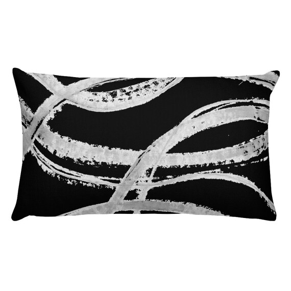 Black and White Pillow - Black Pillows - White Pillows - Pillow Sham - Pillow Case - Accent Pillow - Toss Pillow - Throw Pillows home decor
