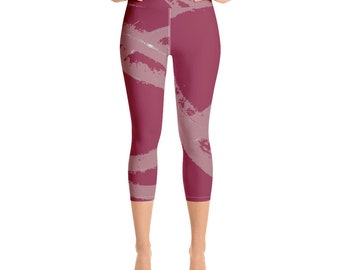 Capri Leggings | Plus Size Leggings | Printed Leggings | Casual Leggings | Trendy Fitness Leggings | Running Leggings | Women Sportswear