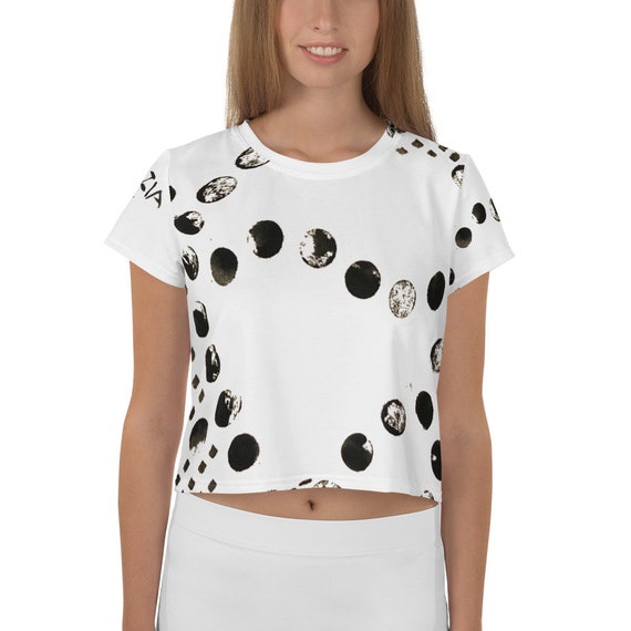 Imperfect Dash&Dots Yoga Crop Tee