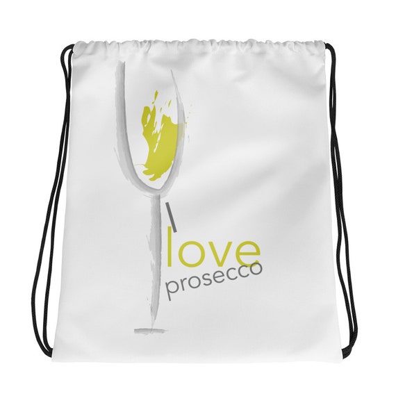 I love Prosecco" Drawstring bag