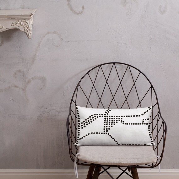 Black and White Pillow - Black Pillows - White Pillows - Pillow Sham - Pillow Case - Accent Pillow - Toss Pillow - Throw Pillows home decor