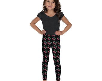 Leggings for Kids |  Leggings with cherries |  Kids Pants | Printed Leggings | Toddler Leggings | Birthday Leggings | Kids Gifts | Unisex