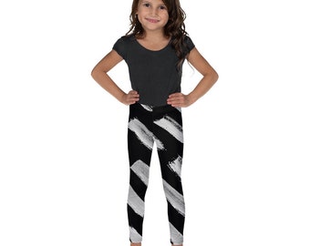 Leggings for Kids | Girls Leggings | Black and White Kids Pants | Printed Leggings | Stripped Leggings | Birthday Leggings | Kids Gifts