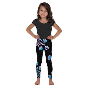 Printed Kids Leggings: Girls Activewear, Vibrant Design