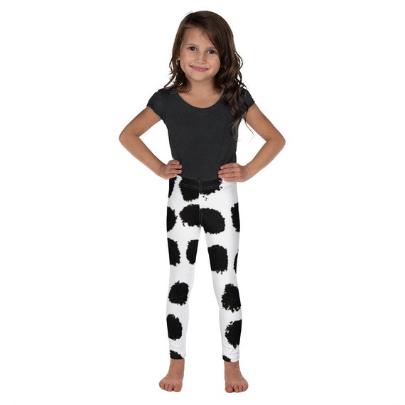 Kid's Leggings -Kids Black and White Pants - Dash Birthday Leggings - Birthday Outfit - Printed Leggings - Ballet pants - Toddler Leggings