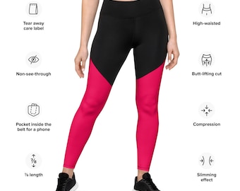 Sports Leggings | Womens Leggings | Yoga Workout Leggings | Exercise Leggings | Compression Leggings | Soft Leggings with Pockets | All Size