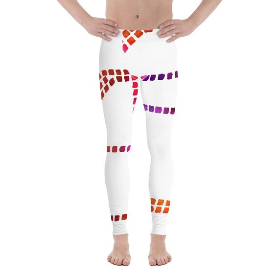 Dotted Mens Leggings | Activewear Leggings | Workout Leggings | Fitness Leggings | Athletic Tights | Yoga Leggings | Yoga Mens Pants