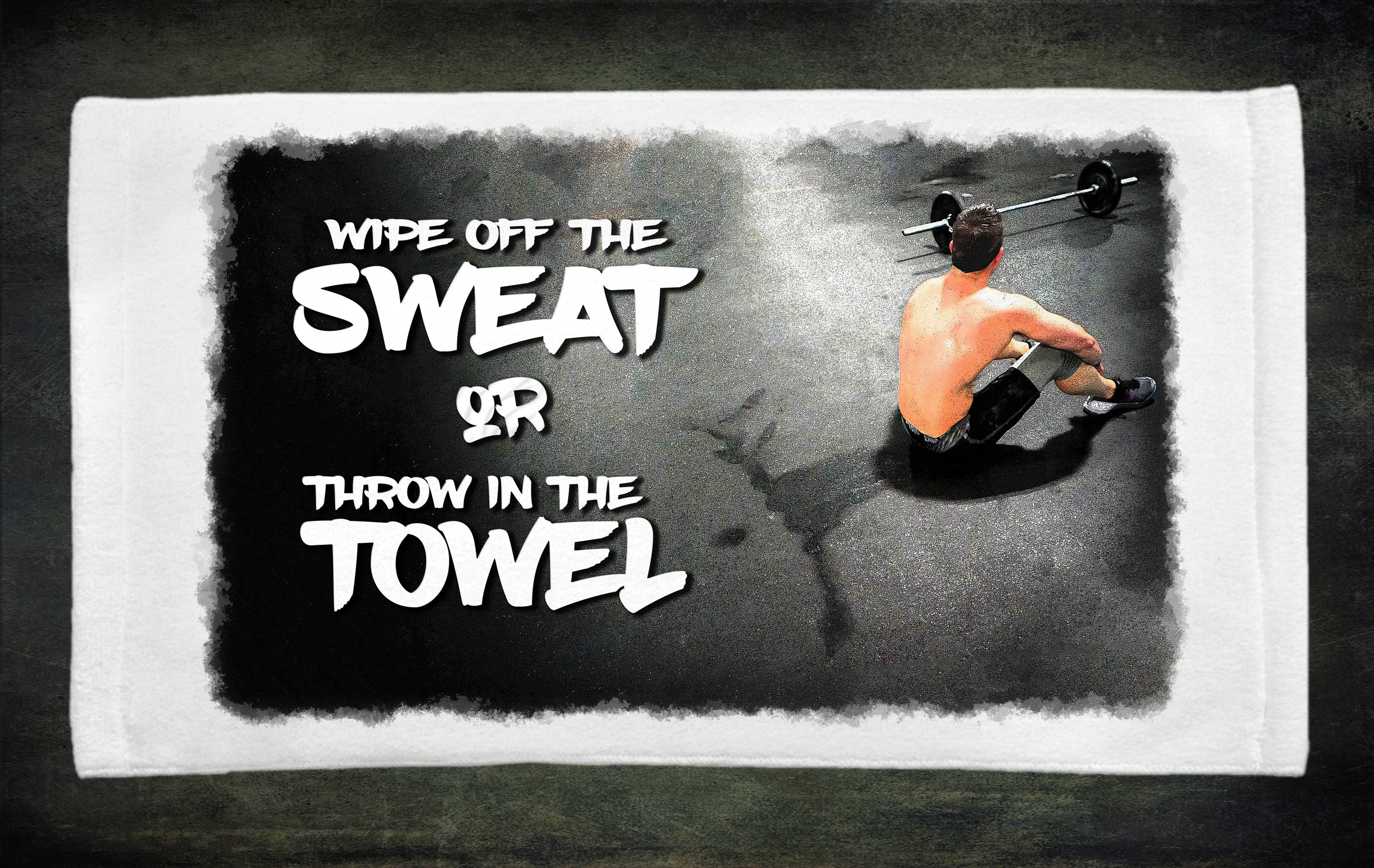 Wipe off the Sweat or Throw in the Towel WOD fitness towel Etsy