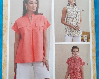 Butterick Sewing Pattern B6768  size  6 - 8 - 10 - 12 - 14   Misses' Tops