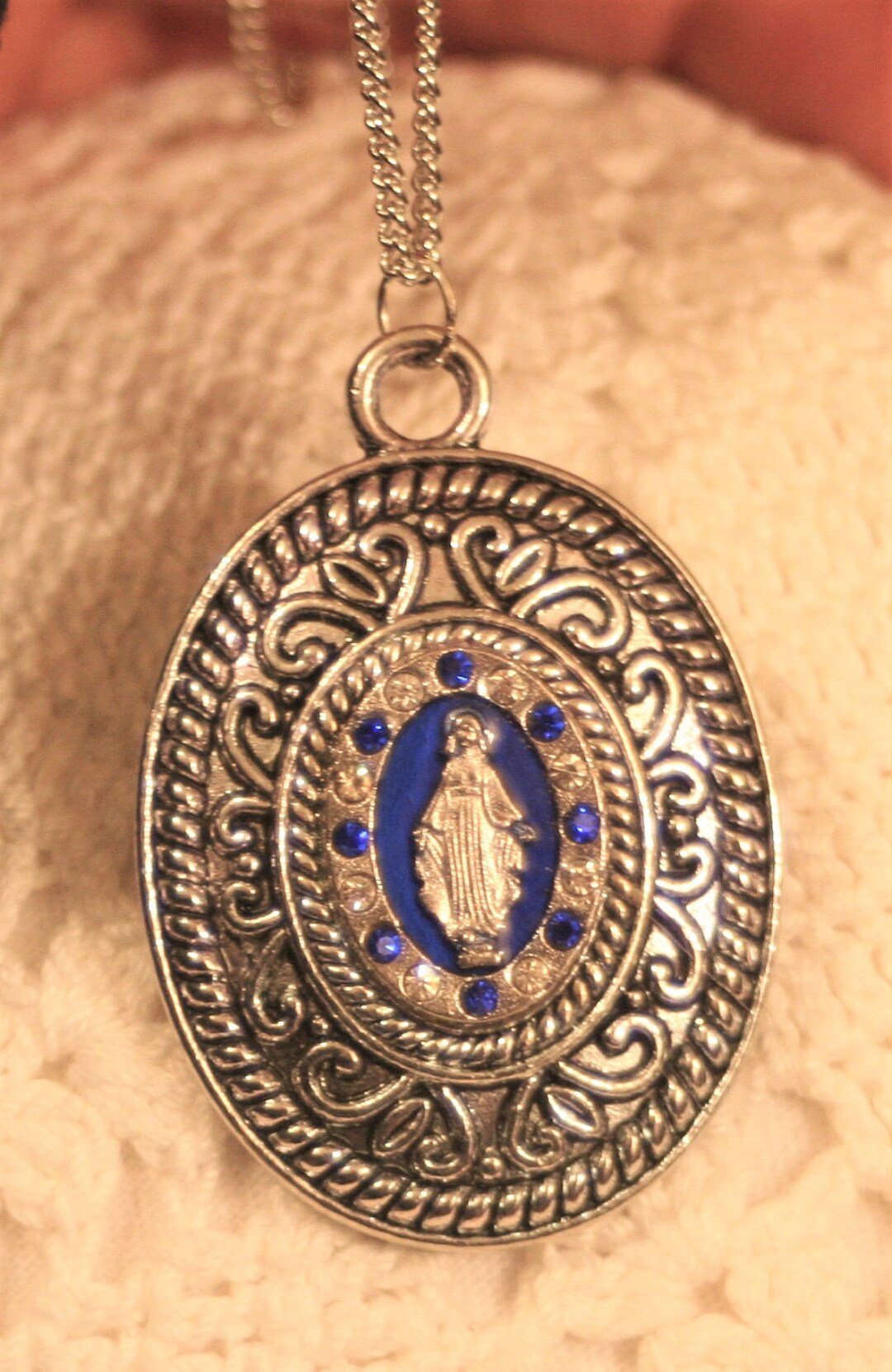 Collana Con Ciondolo Madonna Miracolosa In Acciaio Inox – Gioiello Religioso Per Battesimo E Comunione - 2