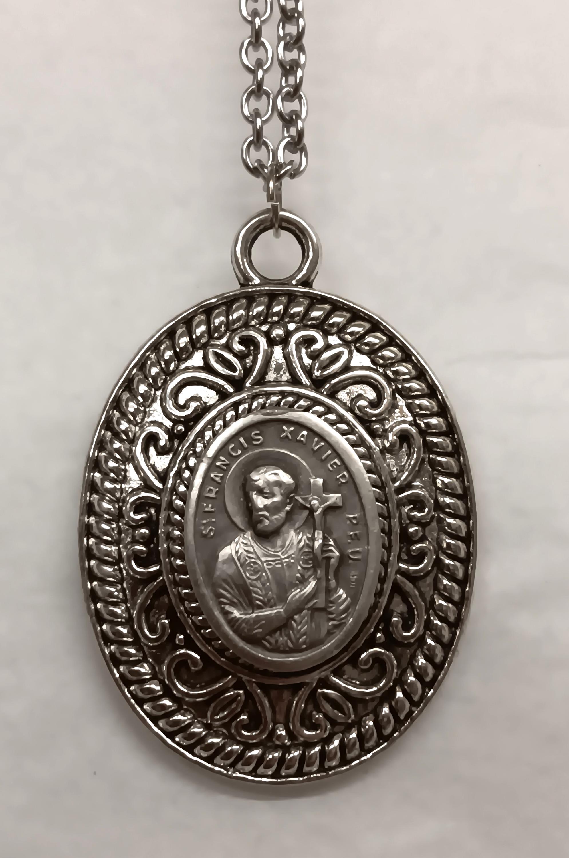 Vintage Swirl Rim Etch Detailed Saint Francis Xavier Patron of Missions ...