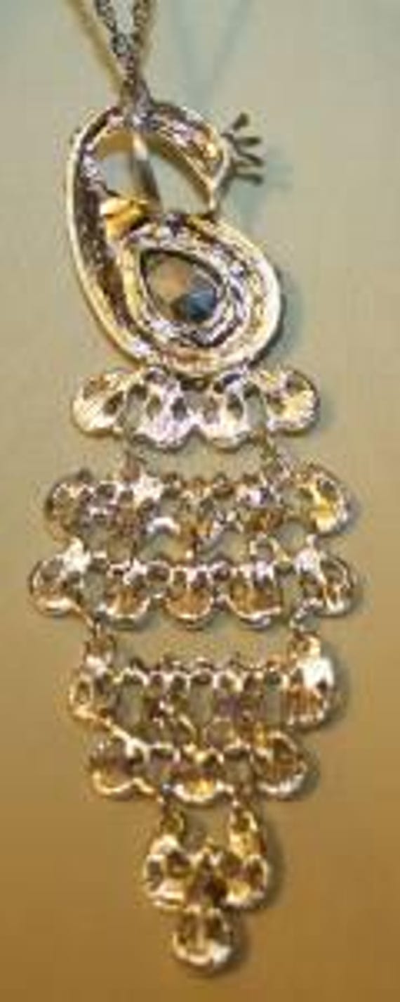 Stunning Large-Sized Cascading Multi-Colored Rhin… - image 2