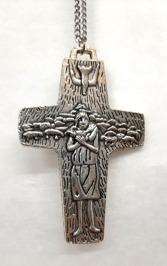 Handsome Large Jesus the Good Shepherd Carrying a Lamb on His