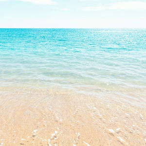 Ocean Photography, Blue Wall Art, Aqua Blue, Beach Landscape, Beach Scene, Seascape, Large Art Print, Beach Photo, Bright Blue Wall Decor