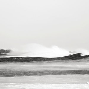 Surfing Photography, Surf Poster, Ocean Art, Vintage Black and White Photography, Beach Print, Big Waves, Hawaii North Shore, Endless Summer image 2