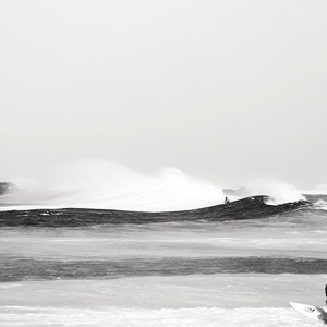 Surfing Photography, Surf Poster, Ocean Art, Vintage Black and White Photography, Beach Print, Big Waves, Hawaii North Shore, Endless Summer image 1