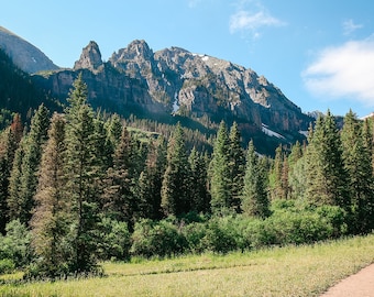 Telluride Print, Mountain Wall Art, Gift for Hiker, Mountain Landscape, Green Wall Art, Large Nature Print, Outdoor Art, Colorado Wall Art