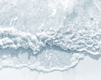 Bathroom Art, Beach Bathroom Decor, Beach Photography, Gray Wall Art, Fine Art Photography, Beach House Decor, Bathroom Art, Bubbles, Shore