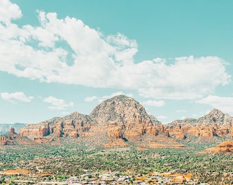 Large Desert Print, Mountain Landscape, Large Sedona Wall Art, Arizona Art, Red Rocks Desert Print, Modern Art Print, Mountain Photography