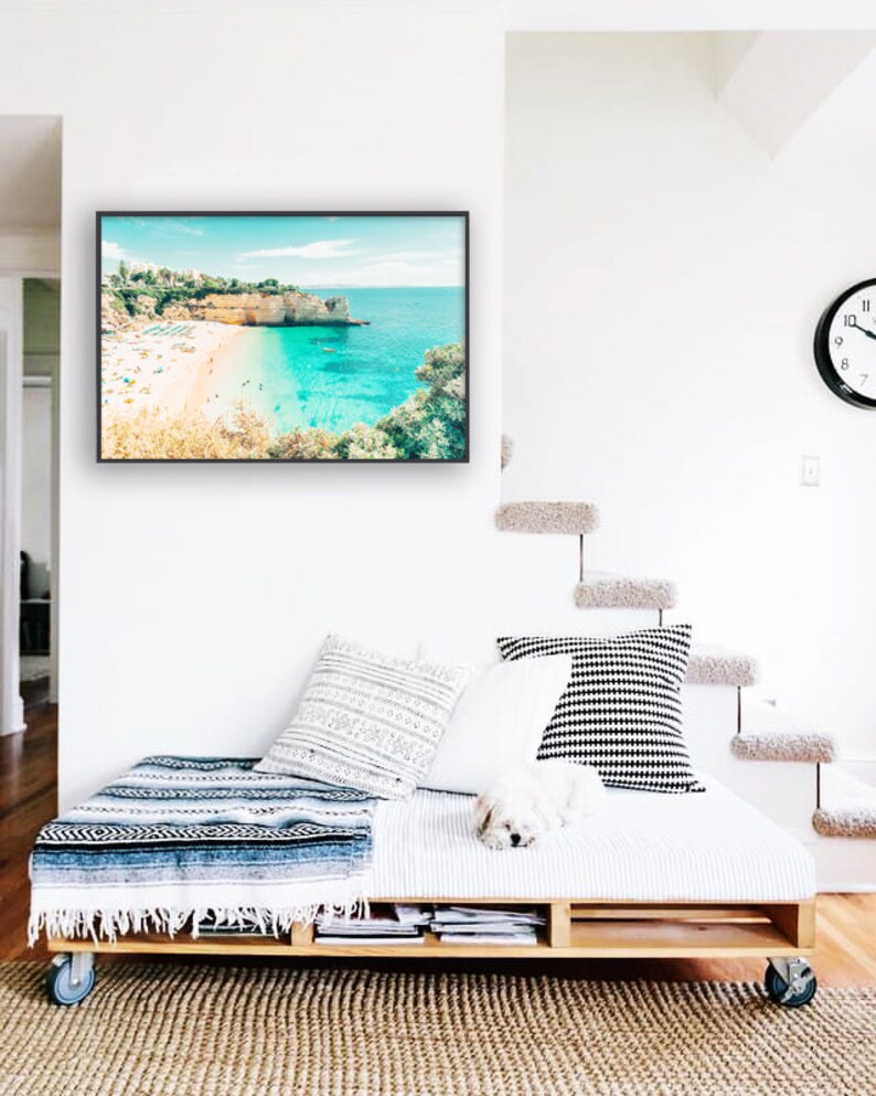 Bedroom Wall Decor Summer Seascape Aqua Bathroom Art Ocean Etsy