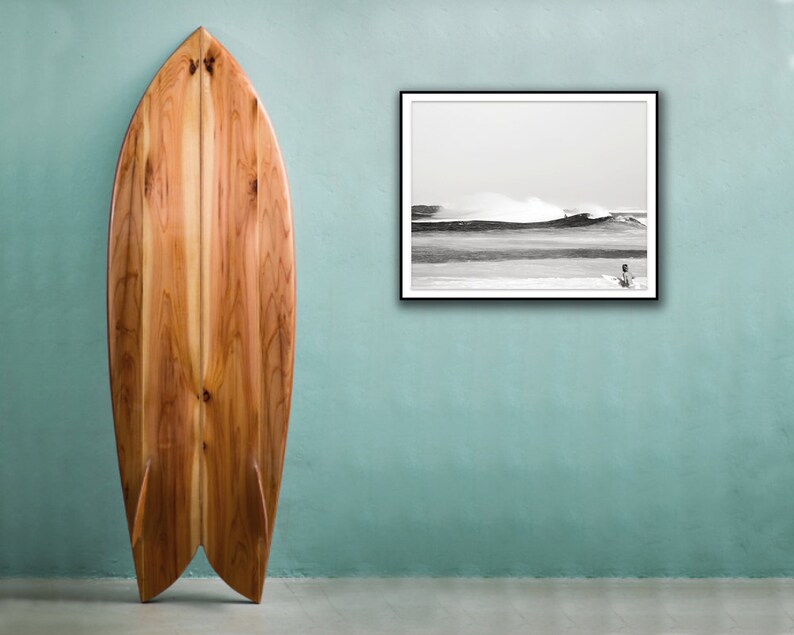 Surfing Photography, Surf Poster, Ocean Art, Vintage Black and White Photography, Beach Print, Big Waves, Hawaii North Shore, Endless Summer image 5