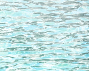 Beach Photography, Water Photo, Ocean Photography, Blue Grey, Aqua Water, Water Ripples, Abstract, Coastal Wall Art, Seascape, Summer Print