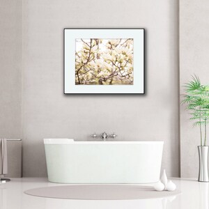 Flower Photography, Spring Blooms, Neutral Wall Art, White, Cream, Large Wall Art, Nature Photography, Nature Art Print, Flowers, Blooms image 4