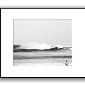 Surfing Photography, Surf Poster, Ocean Art, Vintage Black and White Photography, Beach Print, Big Waves, Hawaii North Shore, Endless Summer image 3