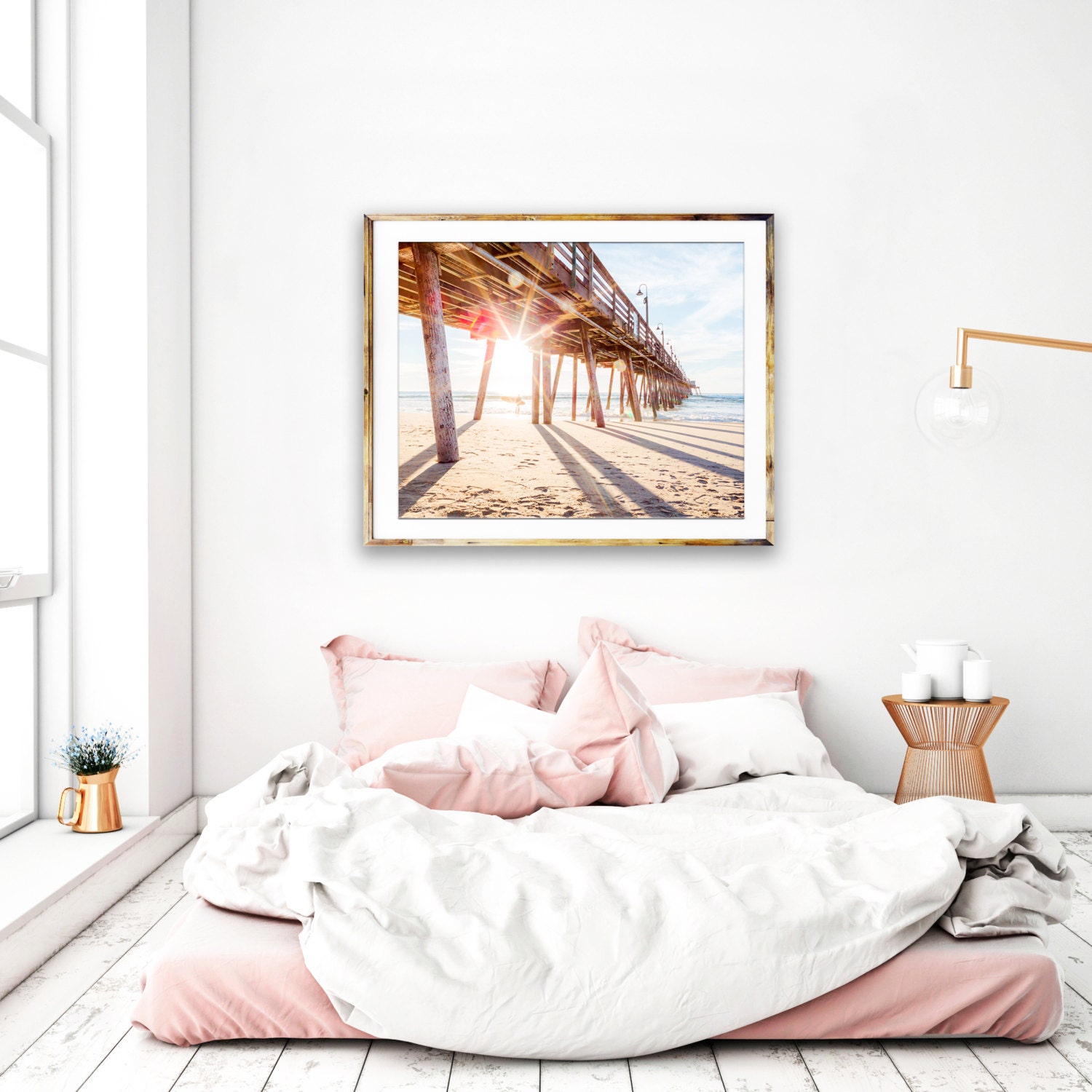 Beach Bedroom Decor Beach Decor Wall Art San Diego | Etsy