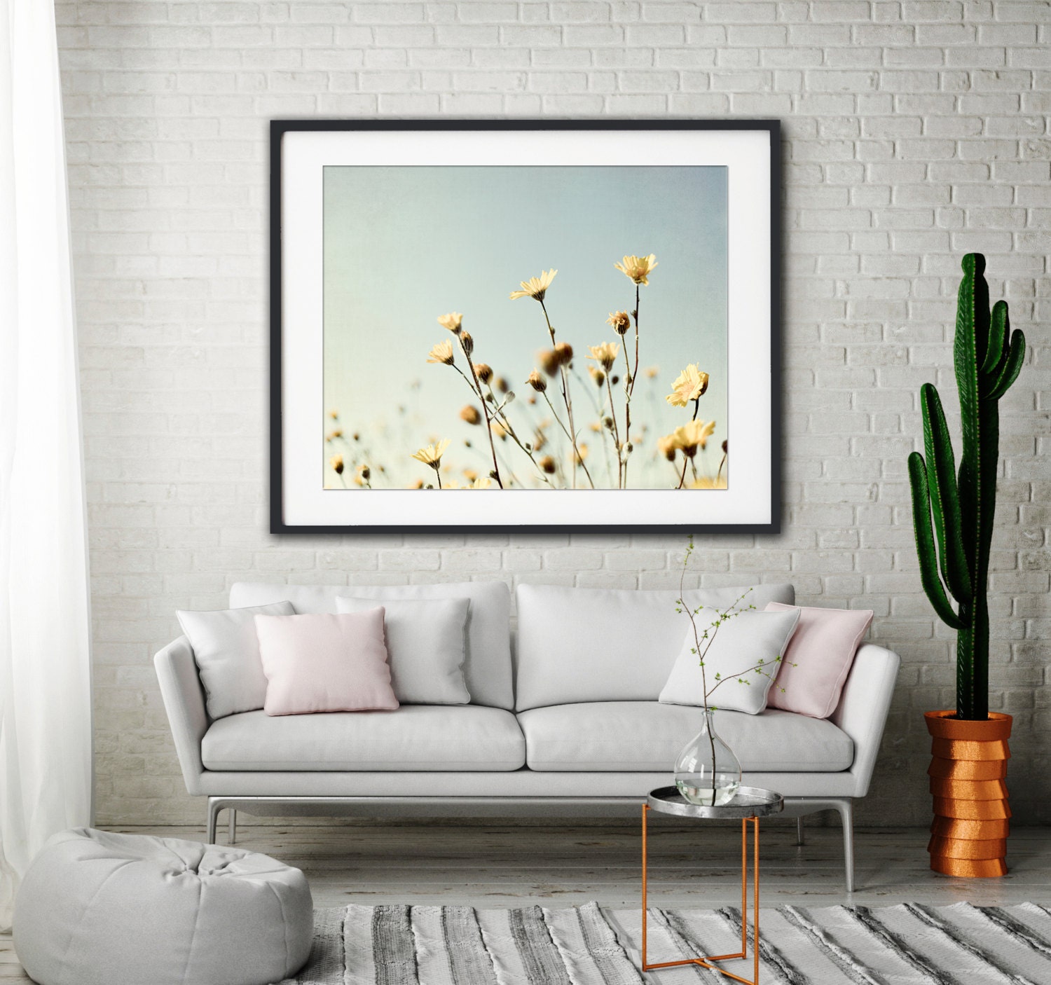 Gray Wall Art Large Pastel Wall Art Shabby Chic Decor Etsy