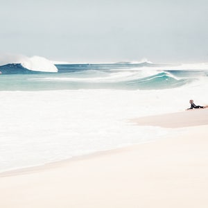 Boy Nursery Wall Art, Ocean Waves Photography, Baby Blue Wall Decor, Beach Nursery Decor, Hawaiian Art, North Shore Surf, Tropical Beach