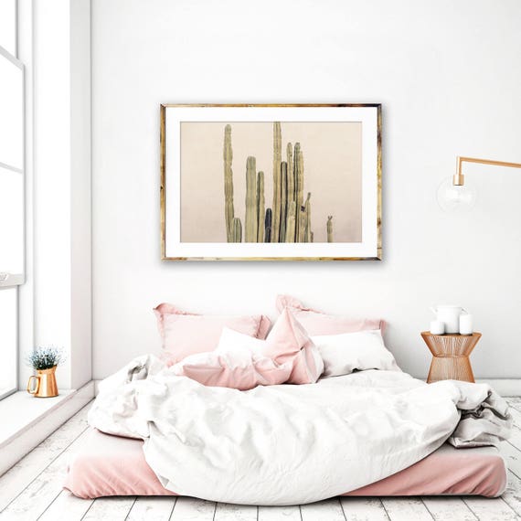 Digital Prints Art & Collectibles Cactus Print Girls Room Wall Art