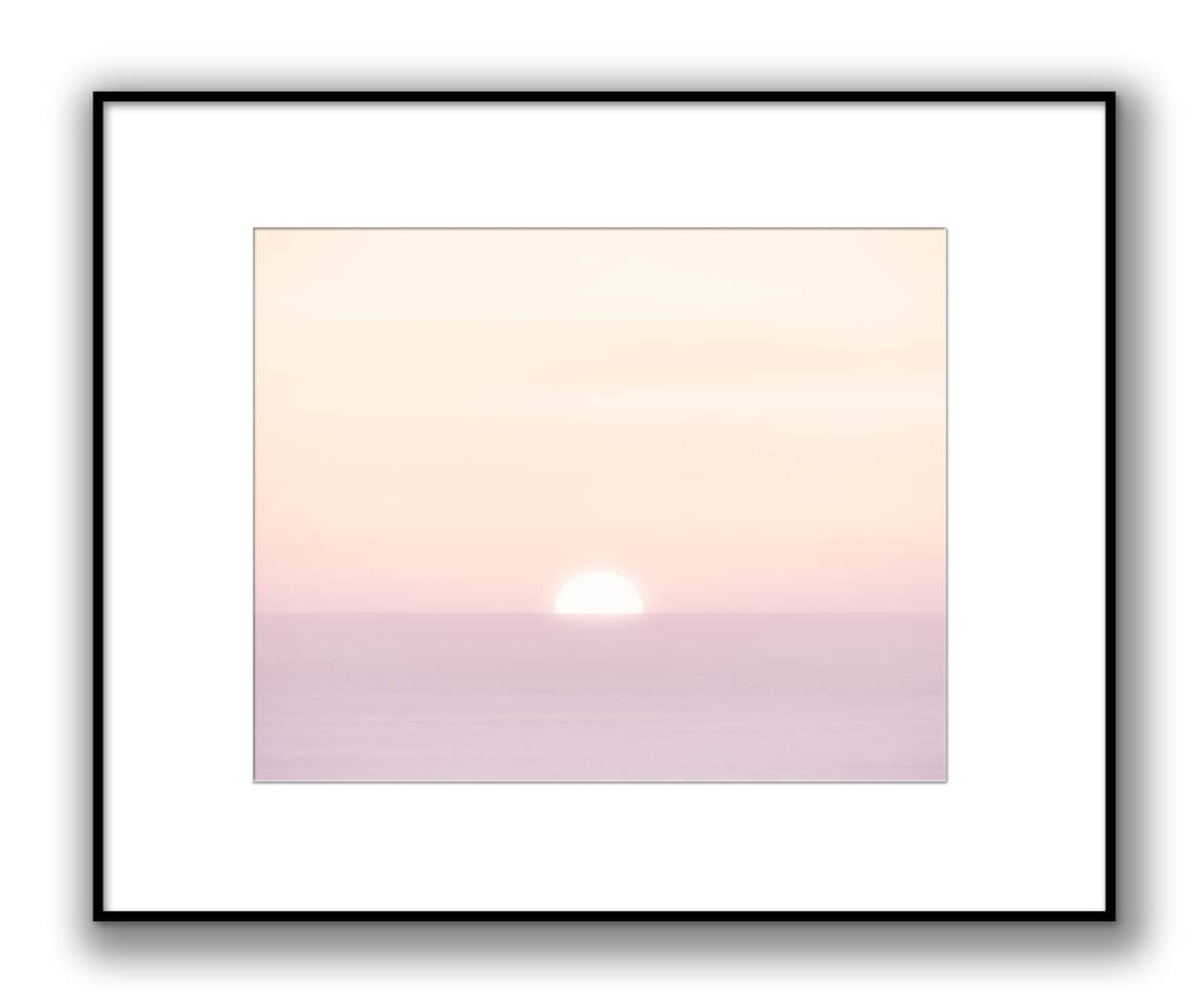 Pastel Sunset Wall Art Large Coastal Photography Large Etsy