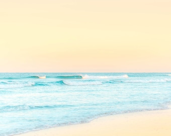 Large Ocean Wall Art, Beach Decor, Torrey Pines Beach, San Diego Photography, Water Print, Aqua Water, Waves, Beach Decor Wall Art
