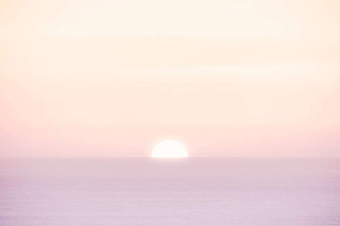 Pastel Sunset Wall Art Large Coastal Photography Large Etsy