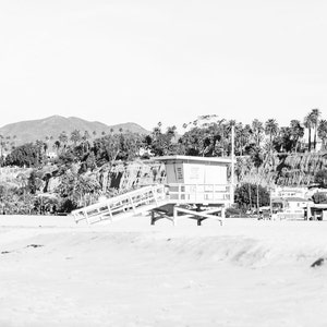 Print Set of 4, Los Angeles Prints, Black and White Print Set, Los Angeles Photography, Venice Beach, Santa Monica, Hollywood Sign image 2