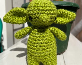 Crochet goblin plushie