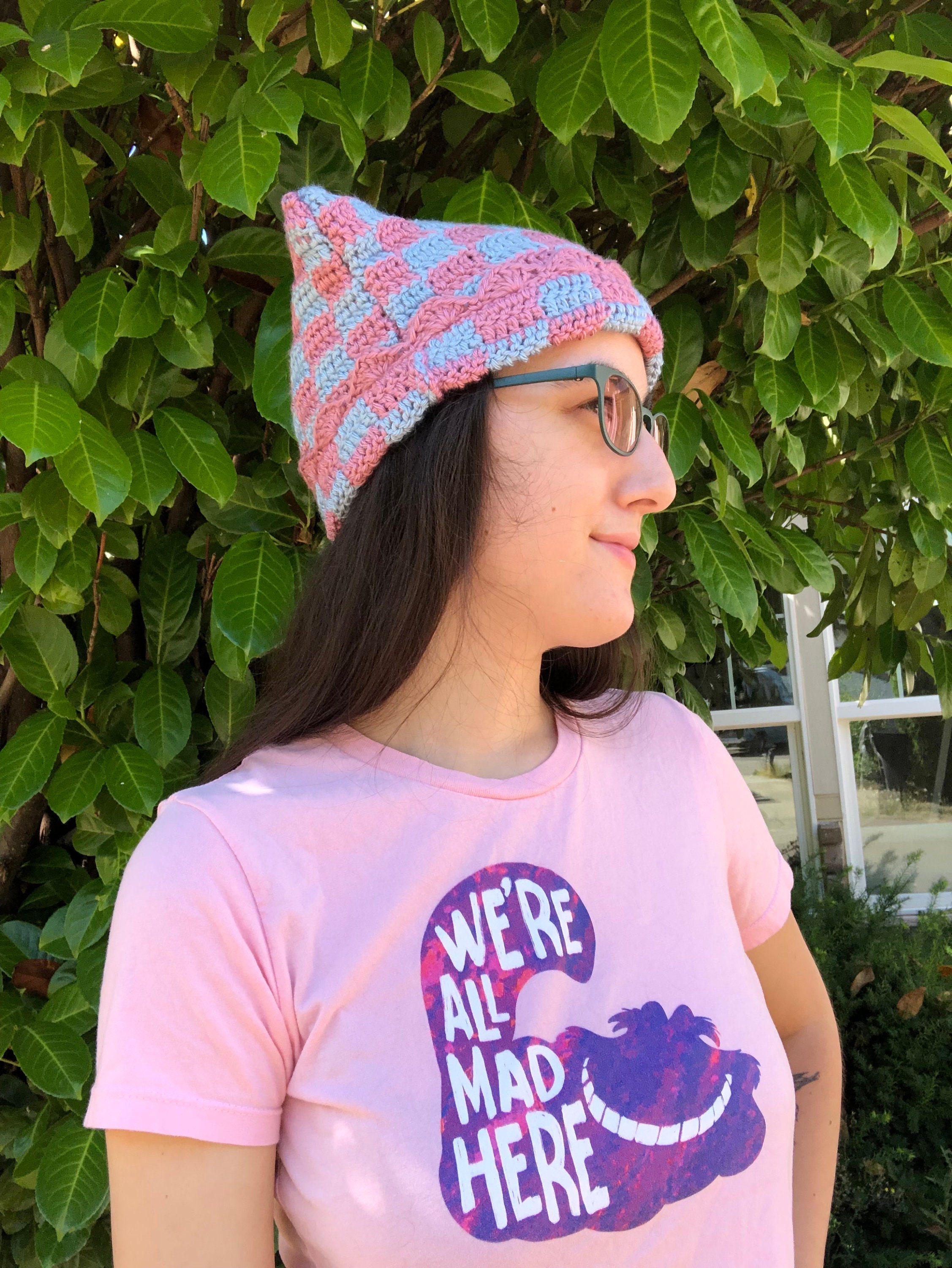 Cat Ear Beanie / Cat Hat / Cute / Pink / Blue / Ruffles