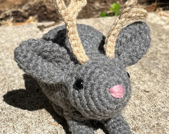 Crochet jackalope