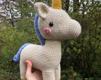 Unicorn stuffed animal / crochet / amigurumi / handmade / made by hand / unique / cute / horse / fantasy / mythical creatures / pastel