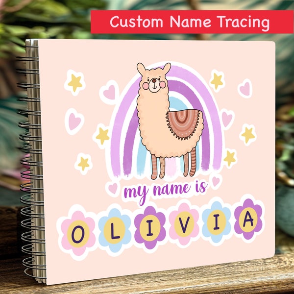 Custom Name Tracing Book for Kids Etsy