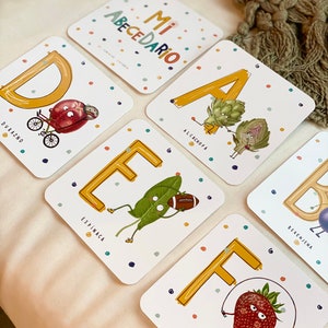 Spanish Alphabet flash cards, ABC cards, Toddler activities, Preschool Activities, Toddler gifts, Montessori toddler, Learning and school. image 3