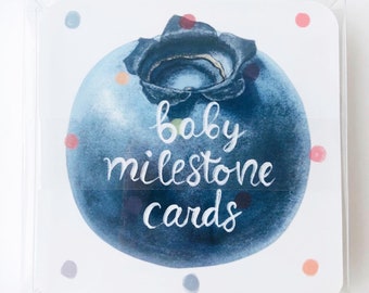 Baby Milestone Cards: Monthly Photo Prop Set