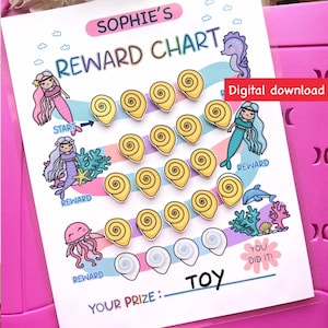 Tabella delle ricompense stampabile per bambini, tabella delle ricompense per obiettivi per bambini piccoli, tabella degli adesivi, tabella delle routine, tabella dei comportamenti, tabella delle faccende, tabella delle stelle per bambini, sirene